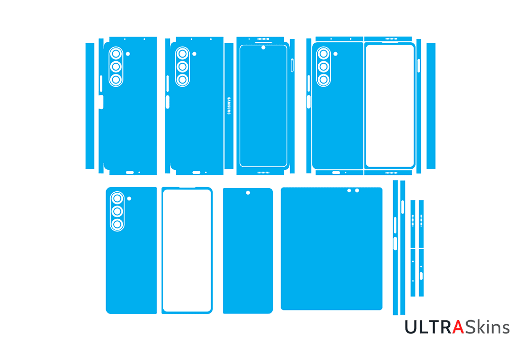 Samsung Galaxy Z Fold 5 Skin Template Skin Template