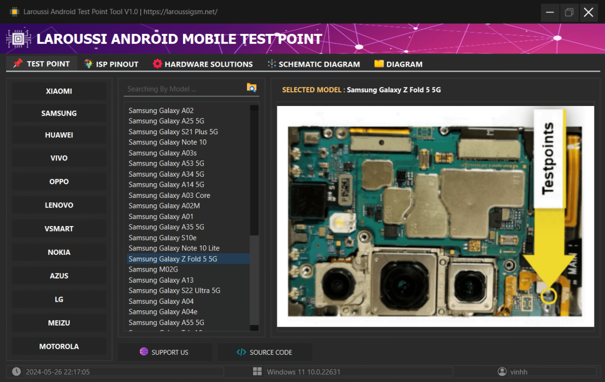 Laroussi Board Tool Free TestPoint/ISP/Hardware